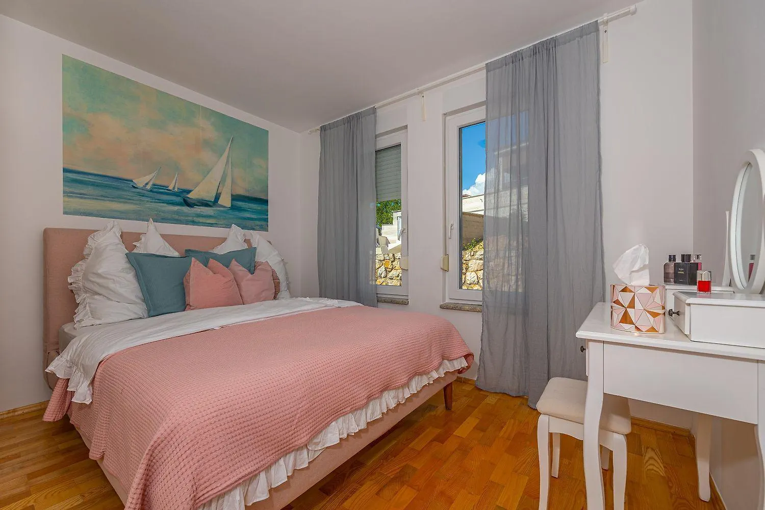 Mediterranes Apartment Mit Meerblick, Privatpool, Bbq, Garage, Waschmaschine Crikvenica